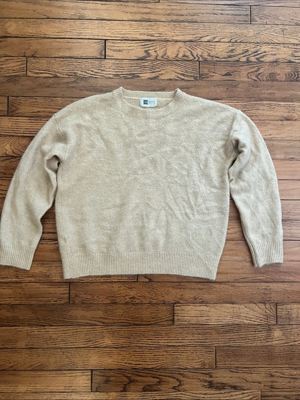 Women's Crewneck Sweater in Beige - Soft Knit